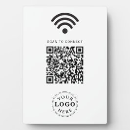 Modernes QR-Code-Zeichen für den einfachen Zugang  Fotoplatte