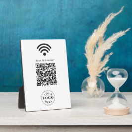 Modernes QR-Code-Zeichen für den einfachen Zugang Fotoplatte