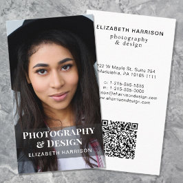 Modernes QR-Foto Beruflich Visitenkarte
