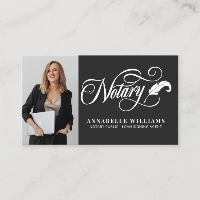 Modernes QR-Foto Visitenkarte (Vorderseite)