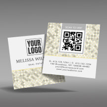 Modernes Quadratisches Geometrisches Muster QR-Cod