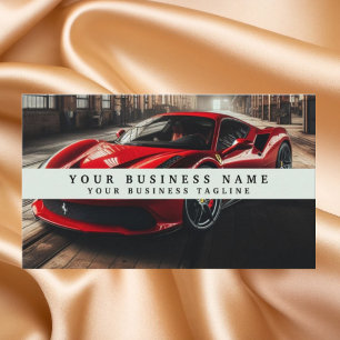 Modernes Racecar Mechanik Automotive Business Visitenkarte