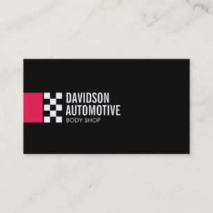 Modernes Racing-Logo in Red Automotive Visitenkarte