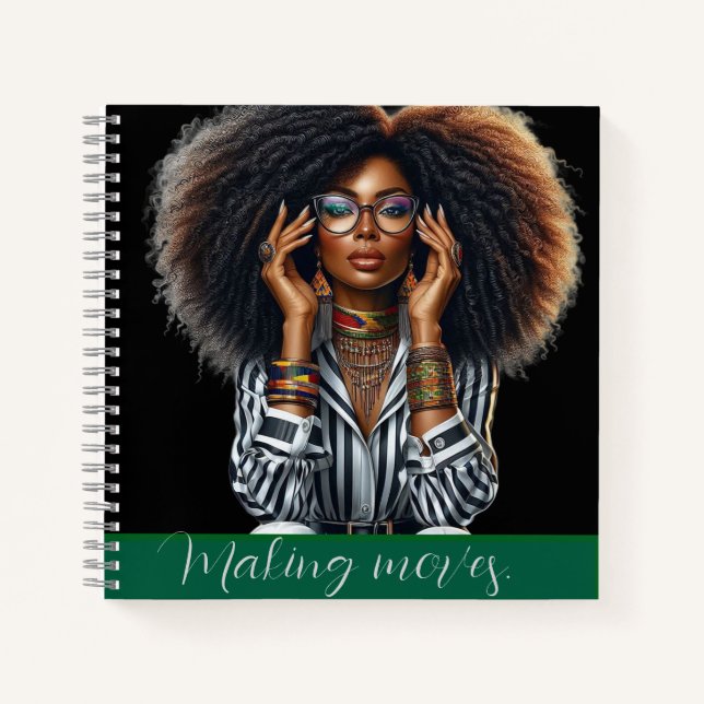 Modernes, raffiniertes und elegantes notizbuch (Vorderseite)