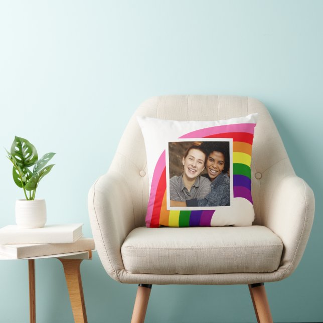 Modernes Rainbow Arch Custom Foto Kissen (Stuhl )