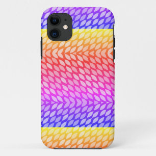 Modernes Rainbow-Muster iPhone Case