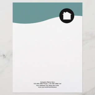 Modernes Real Anwesen Letterhead Stationäre Briefbogen