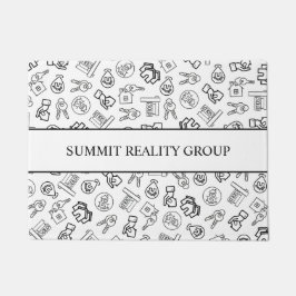 Modernes Real Anwesen QR Code Marketing Fußmatte