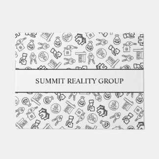 Modernes Real Anwesen QR Code Marketing Fußmatte