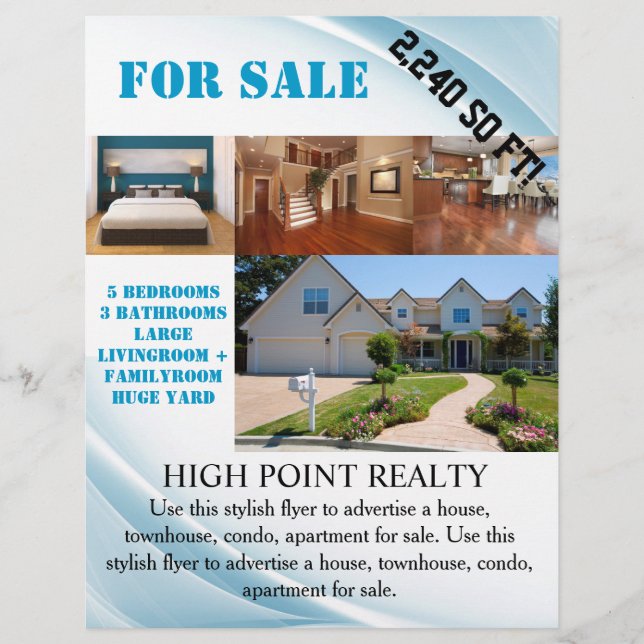 Modernes Real Anwesen Realtor zum Flyer (Vorne)