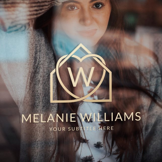 Modernes Reality-Anwesen-Werbelogo Fensteraufkleber (Von Creator hochgeladen)