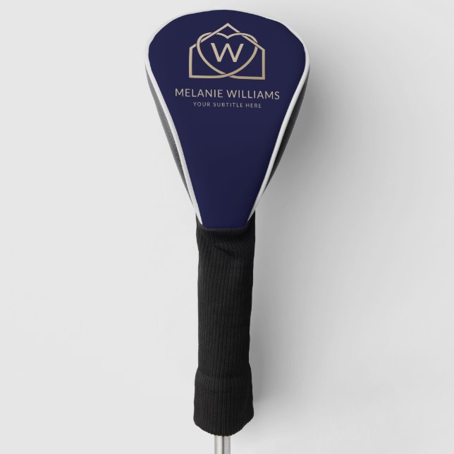Modernes Reality-Anwesen-Werbelogo Golf Headcover (Vorderseite)