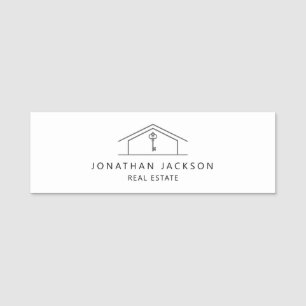 Modernes Realtor-Haus-Logo  Namensschild