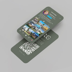 Modernes Realtor Monogram Instagram Real Anwesen S Visitenkarte