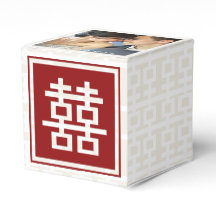 Modernes Red Double Happy Chinese Wedding Foto
