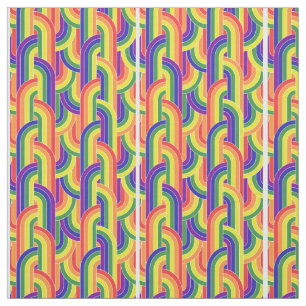 Modernes Regenbogenmuster Stoff