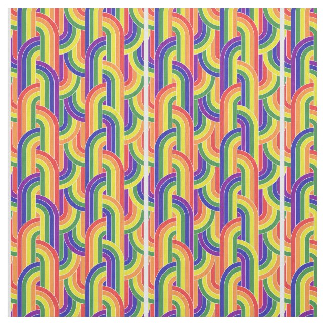 Modernes Regenbogenmuster Stoff (Muster)