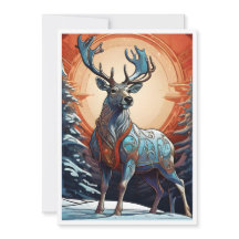 Modernes Reindeer-Design, modernes Design, Fantasy