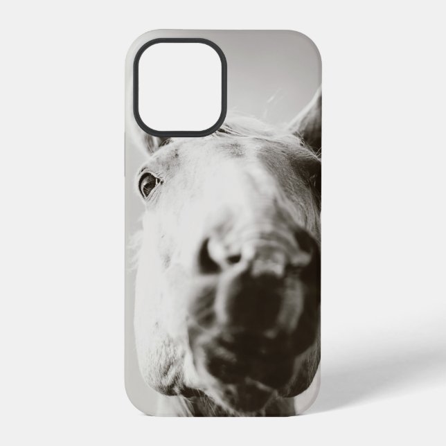 Modernes Reitpferd iPhone 12 Pro Hülle (Rückseite)