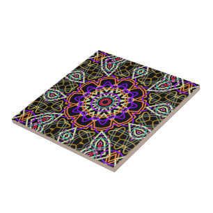 Modernes Relief-Kaleidoskop Fliese