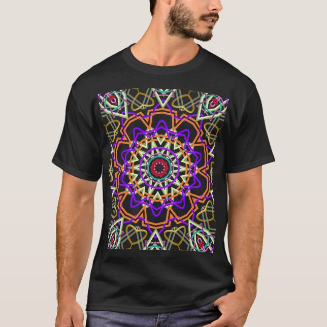 Modernes Reliefkaleoidoskop T-Shirt (Vorderseite)