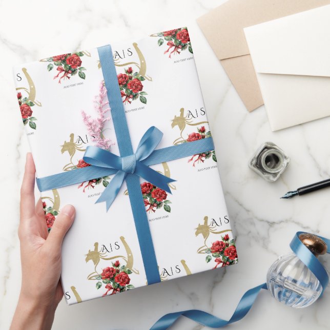 Modernes Rennpferd Derby & Drinks Party Reittiere Geschenkpapier (Schenken)