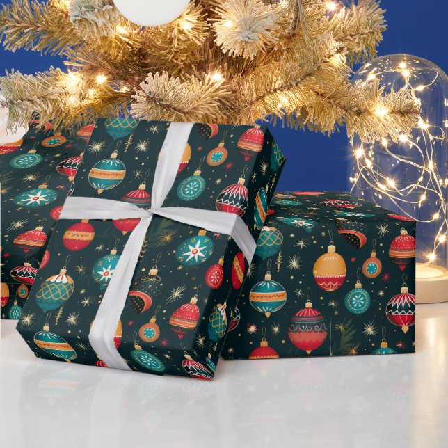 Modernes Rentier Frohe Weihnachtsgeschenk Wrap Geschenkpapier (Feiertage)