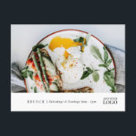 Modernes Restaurant Neue Veranstaltung Brasserie M Postkarte<br><div class="desc">Modernes Restaurant Neuer Event Marketing Postcard. Ideal für Caterer,  Bäckerei,  Restaurants,  Ausflüge,  Mitnehmen und vieles mehr.</div>