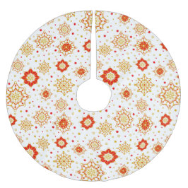 Modernes Retro-Design Mitte des Jahrhunderts Polyester Weihnachtsbaumdecke