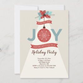 Modernes Retro Geometrisches Weihnachten Einladung