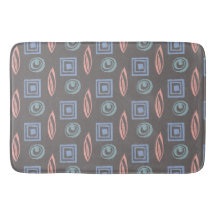 Modernes Retro Inspiriertes Muster Blaue Minze Ros