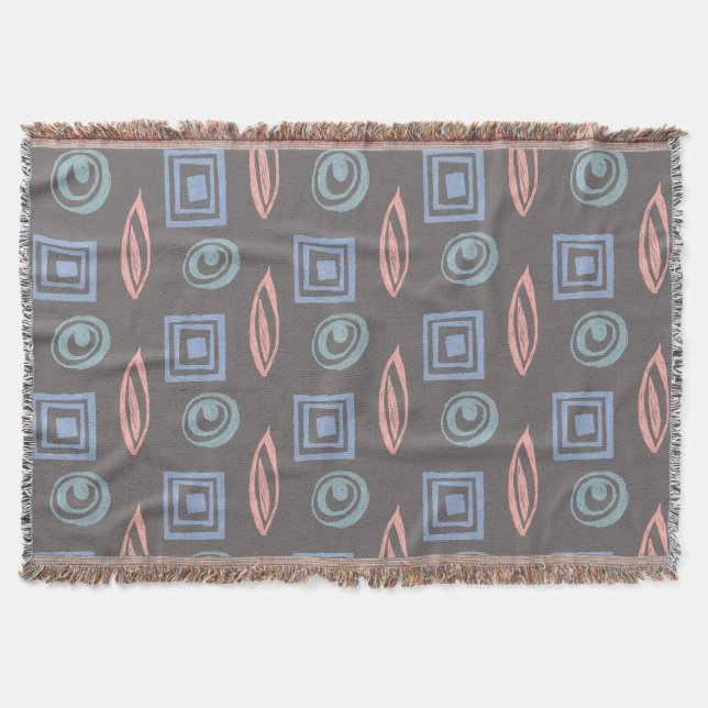 Modernes Retro-Inspiriertes Muster Decke (Vorderseite)