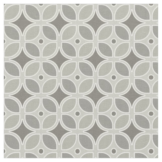 Modernes Retro-Mod Square-Design im Mittelalter Stoff (Nahaufnahme)