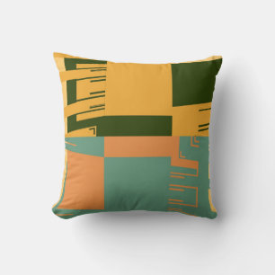 Modernes Retro-Mosaikmuster Kissen