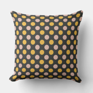 Modernes Retro Polka Dot Muster Kissen