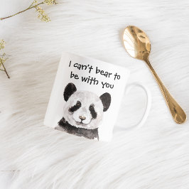 Modernes romantisches Zitat mit schwarzem und weiß Zweifarbige Tasse