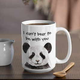 Modernes romantisches Zitat mit schwarzem und weiß Zweifarbige Tasse