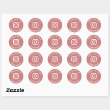 Modernes, rosa, benutzerdefiniertes Paket sozialer