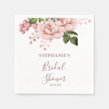 Modernes Rosa Brautparty Napkins