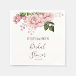 Modernes Rosa Brautparty Napkins Serviette