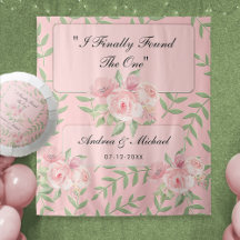 Modernes, rosa-farbenes Foto mit Blumenmotiv im Hi