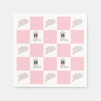 Modernes rosa gekreuztes Cowgirl Rodeo Muster