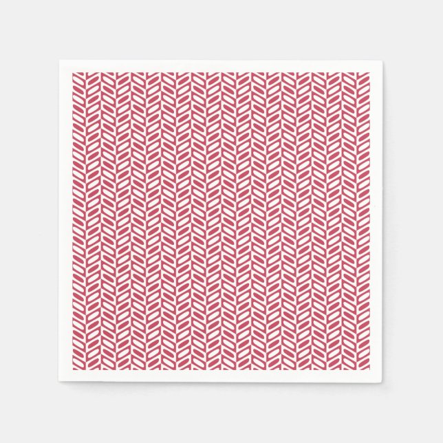 Modernes rosa geometrisches Musterpapier Napkins Serviette (Vorderseite)
