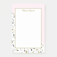 Modernes Rosa Gold Marbella Terrazzo Muster