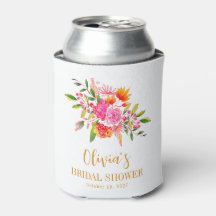 Modernes rosa orangefarbenes Brautparty