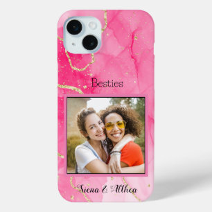 Modernes Rosa Persönliche Foto Case-Mate iPhone Hülle