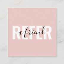 Modernes Rosa Schwarz Refer a Friend