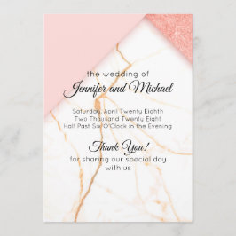 Modernes Rosa- und Goldmarmor Programm