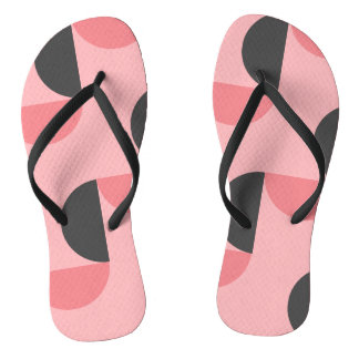 Modernes Rosa und Grau des Mittelalters Flip Flops