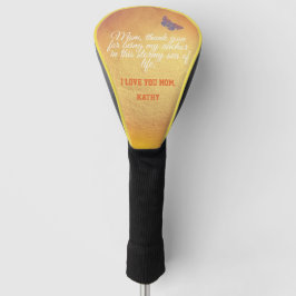 Modernes rosa Zitat in der Liebe Sie Mütter Tag Golf Headcover